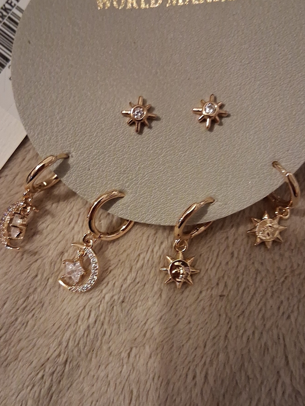 3 Pair World Market Earrings